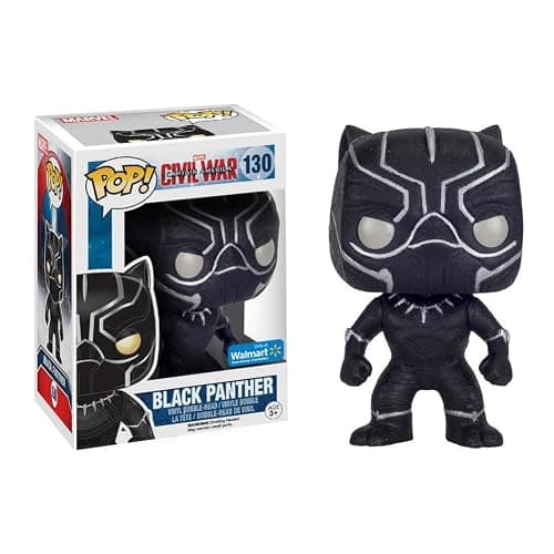 Funko Pop! Marvel Civil War #130 Black Panther Glitter exclusive - Image 1
