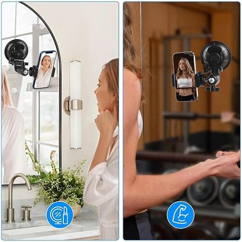 ShipeeKin Heavy Duty 9CM Suction Cup Mount Car Windows Stand on Windshield Dashboard Bonnet for all Gopro Heros, SJCAMs, Geekpro, Garmin VIRB Xe, Xiaomi Yi 4k, DSLR & Smartphone for Vlog/POV thumbnail 6