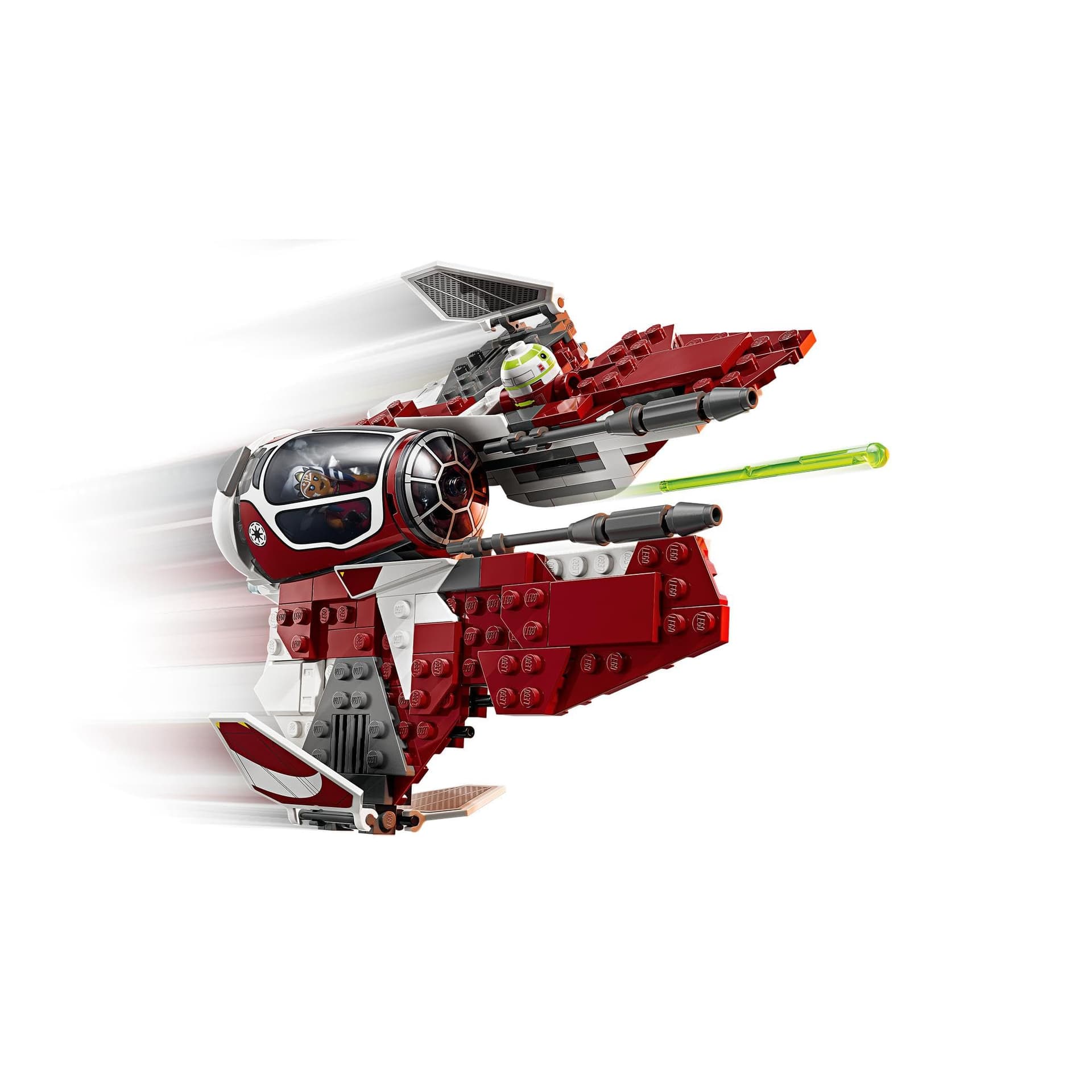 LEGO Star Wars Ahsoka’s Jedi Interceptor Building Toy for 8+ Year Old Boys & Girls, Set Features 2 Minifigures with Lightsabers and Droid Figure for The Clone Wars Fans, Buildable Kids Toy 75401 thumbnail 7