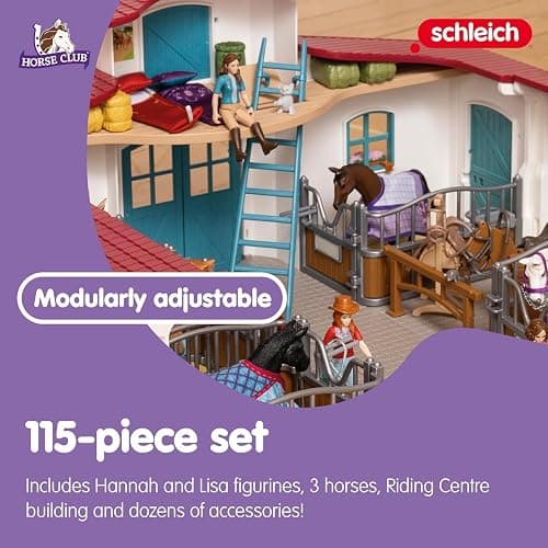 Schleich Horse Club - 115Pc Lakeside Riding Center - Kids Ages 5+ | 42567 | Horse Figurine, Equestrian Toy for Girls 5+, Realistic Horse Toy, Screen-Free Imaginative Pretend Play, Party Gifts thumbnail 7