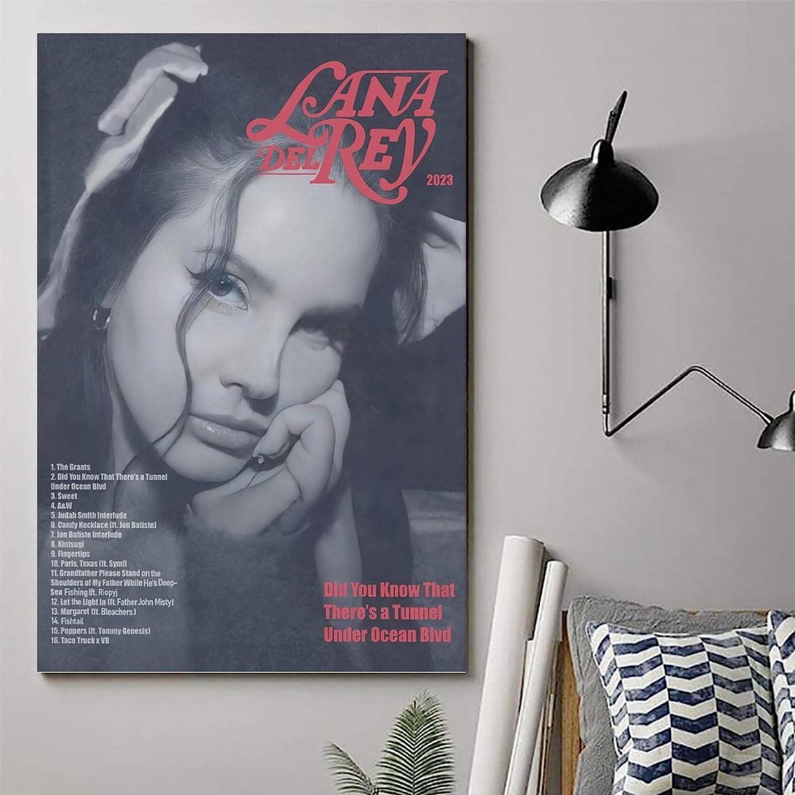 Lana Poster Del Rey Music Vintage Poster Canvas Painting Wall Art Picture Home Decor Print For Bedroom Living Room Dorm Study Bar Office 12x18inch(30x45cm) thumbnail 6