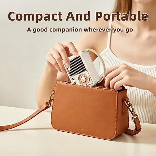 Baolira Retro Bluetooth Speaker, Vintage Decor, Birthday Gifts for Women | Small Portable Speaker, Vintage Bluetooth Speaker, Retro Home Decor, Office & Bedroom Decor, Gifts for Teen Girls and Women thumbnail 8