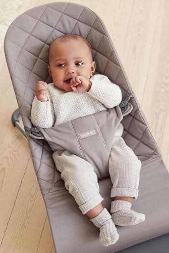 BabyBjörn Babywippe Bliss, Gewebt, Klassische Steppung, Sandgrau thumbnail 9