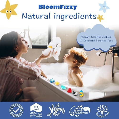 30 Kids Bath Bombs with Surprise Inside – Gift Set with 30 Unique Land & Sea Animal Toys, Fun, Educational, and Child-Safe Natural Bath Bombs with Toys, Great Gift for Kids’ Birthdays & Christmas thumbnail 5