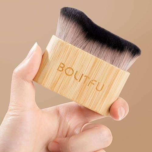 4 Pack Self Tanning Mitt Applicator Kit - 1 Self Tan Mitt, 1 Back Tanning Applicator, 1 Ultra Soft Self Tanner Brush, 1 Exfoliating Glove, for Sunless Streak-Free Fake Tan (Black) thumbnail 6