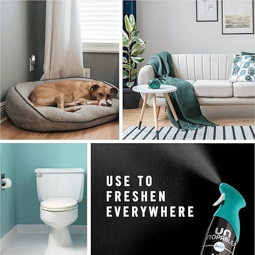 Febreze Air Mist Air Freshener Spray, Odor-Fighting Room Spray, Air Fresheners for Home and Bathroom and Kitchen, Aerosol Can, Unstopables Fresh Scent, 8.8oz, 3 Count thumbnail 6
