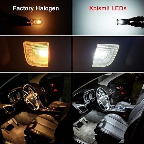 Xpismii 14 Piece 6000K White Ram Interior LED Light Kit Package Replacement for Dodge Ram 1500 2500 3500 Pickup 2003 2004 2005 2006 2007 2008, with Placement Diagram and Install Tool thumbnail 2