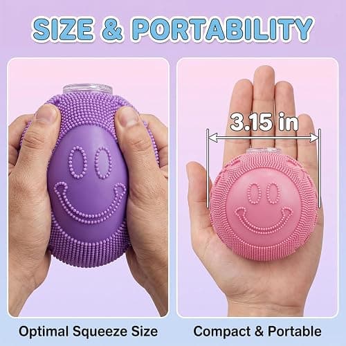 Fuzz Ball Squishy Stress Ball Toy,Slow Rising Memory Foam Fidget Squishy Fuzz Balls Anxiety Stress Relief Toys,Party Favors Gift for Kid&Adults (Green) thumbnail 2