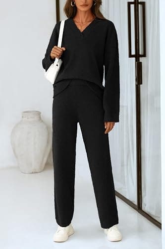 PRETTYGARDEN Lounge Sets for Women Two Piece Sweaters Pajama Set Fall Fashion 2025 Loungewear Outfits Matching Winter Clothes thumbnail 4