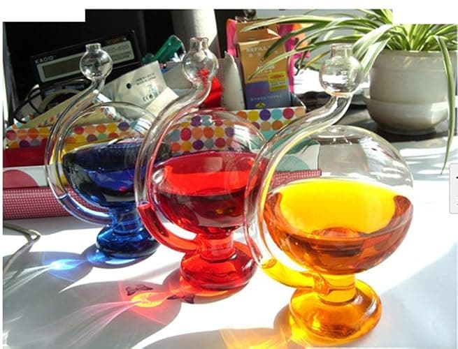 TimesFriend Storm Glass Forecaster Predicting Weather Forecasting Home Ornament Local Cool Monitor Bottle Visual Live Report Reporting Box Ball Indoor Desktop for Kids Toy thumbnail 4