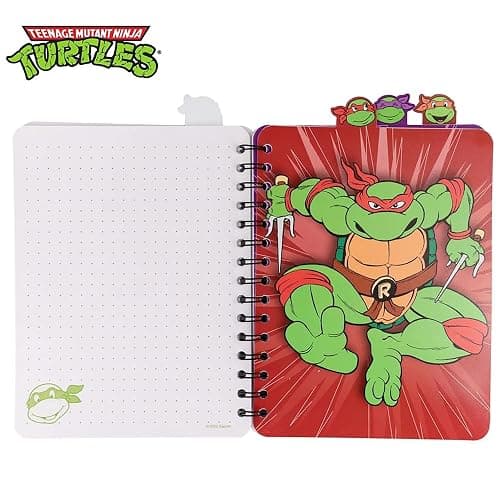 Inkology: 4 Tab Journal: Teenage Mutant Ninja Turtles - 160 Dot Pages, TMNT Spiral Notebook, Character Dividers, Writing-Notes-Dreams-Doodles, Kids 3+ thumbnail 4