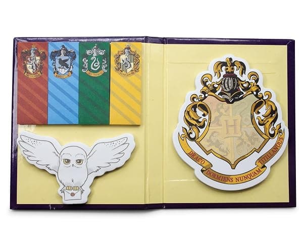Harry Potter Hogwarts Sticky Note and Sticky Tab Box Set | Work Memo Notepad Stationery Paper, Home School Supplies for College Business | Wizarding World Gifts and Collectibles - Image 1
