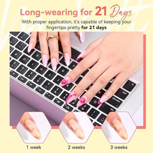 Makartt Blooming Gel Nail Polish - 15ml Clear Soak Off UV LED Blossom Gel Nail Polish for Nail Decoration, Nail Painting, Blooming Effect DIY Salon Use thumbnail 6