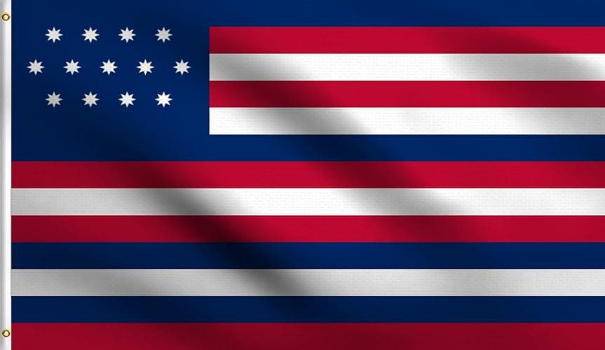 DMSE Serapis John Paul Jones 1779 Historical Flag 3X5 Ft Foot 100% Polyester 100D Flag UV Resistant (3' X 5' Ft Foot) - Image 1