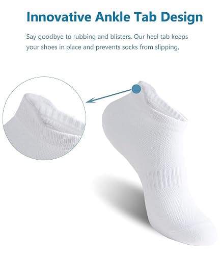 Irisbear Women's Ankle Socks - 6 Pairs Low Cut Tab & No Show Athletics Sports Running thumbnail 4