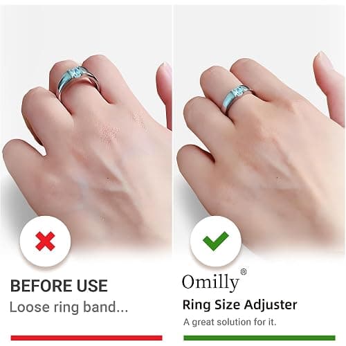 Ring Sizer Adjuster for Loose Rings, 64-Piece Set with 3 Types (Spiral Coils, Ring Guards, Sizing Strips) Fits Ring Widths 1-10mm, Invisible Resizing Solution for Women & Men thumbnail 4