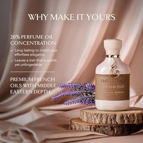 EMBAROUGE Urban Oud Eau de Parfum | 100 ml | Unisex Perfume | Unisex Perfume with rich Oud notes, long-lasting Eau de Parfum for daily wear and special occasions. thumbnail 5