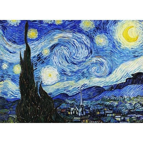 MaxRenard 1000 Piece Puzzle for Adult Van gogh Starry Night Art Masterpiece thumbnail 7