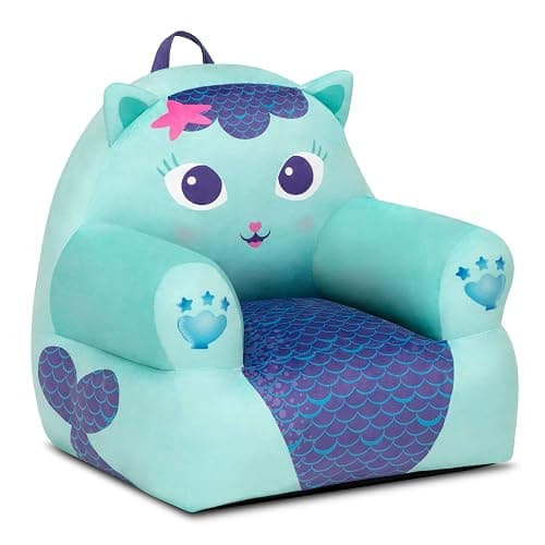 Delta Children - Gabby's Dollhouse Cozee Buddy Kids Chair, Blue - Image 1
