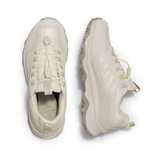 NORTIV 8 Women's Waterproof Hiking Shoes Quick Laces Outdoors Walking Trekking Camping Tennis Sneakers Canyon - 11 - Khaki thumbnail 6