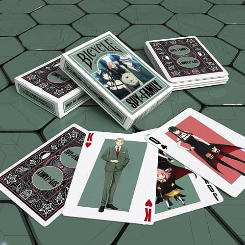Bicycle Spy Family Collectible Standard 52 Deck of Cards, Poker Size, Anime Cartoon Gifts, Family & Kids Card Game Night thumbnail 6