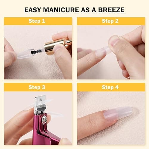 BEZOX Sharp Blade Acrylic Nail Clipper, Professional and High Precision Nail Tip Cutters, False Nail Cutter for Nail Tips thumbnail 7