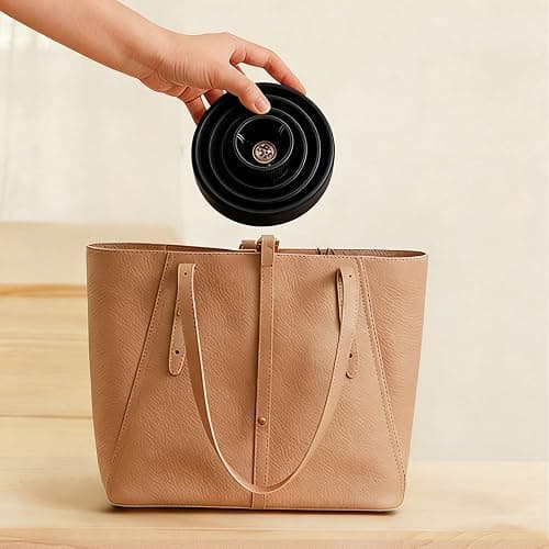 Diffuser Attachment for Hair Dryer, Collapsible Hair Diffuser, Universal Silicone Diffuser for Curly Hair 1.57-1.97" Hair Blow Dryer Long Thick Curly Wavy Hair, Hair Attchment for Women, Black thumbnail 4