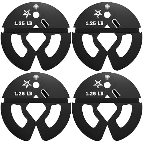 Yes4All Fractional Weight Plates Set, Available In Steel And Rubber, Set of 2/4/6 Plates in 1.25LB, 2.5LB, or 5LB Sizes, Micro Change Plates for Dumbbell and Olympic Barbell Weightlifting - Image 1