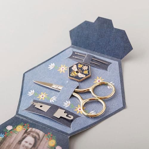 Ingrid's Wildflowers - an Heirloom Embroidery Kit by Missouri Star | Includes 20 Wildflower Designed Peel & Stitch Washaway Sheets, Colored Floss, Needles, Hoop, and Other Tools Needed for Embroidery thumbnail 4