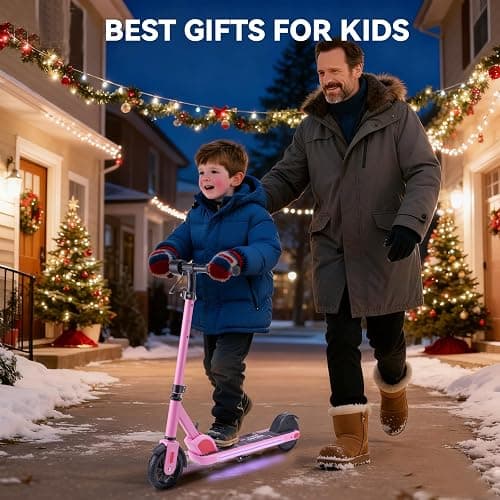 Caroma Electric Scooter for Kids Ages 6-14, 150W/180W Motor,10 MPH Max Speed & 7 Miles,Adjustable Height & Speed,Colorful Lights,LED Display,Foldable Kids Electric Scooter 132 Lbs Max Load thumbnail 2