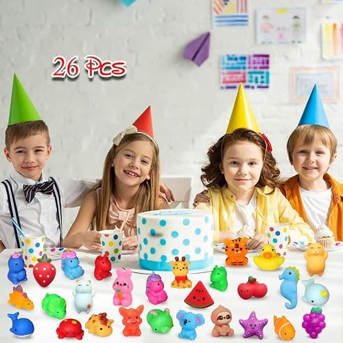 nobasco Squishies, 26 Pack Mochi Squishy Toys - Kawaii Cat Squishys Slow Rising Animals - Party Favors, Goodie Bag, Birthday Gifts, Mini Squishies Stress Reliever Toy thumbnail 6
