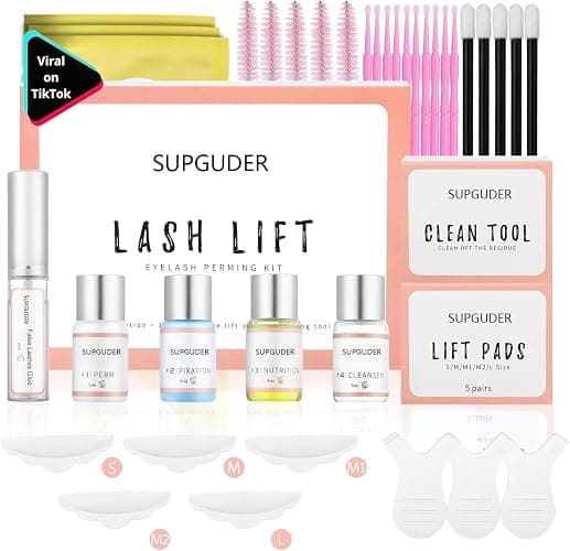 2026 Upgraded Lash Lift Kit for Perming,Curling and Lifting Eyelashes |Semi-Permanent Salon Grade Supplies for Beauty Treatments,Includes Eye Shields,Pads and Accessories thumbnail 8