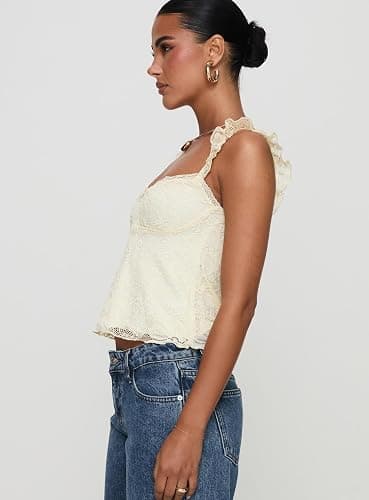 Princess Polly Women's Madaleine Lace Top thumbnail 5