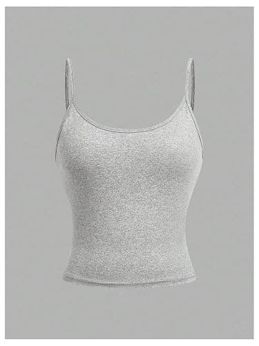 SOLY HUX Girl's Camisole Tops Spaghetti Strap Scoop Neck Slim Fitted Summer Basic Top 4 Pack thumbnail 4