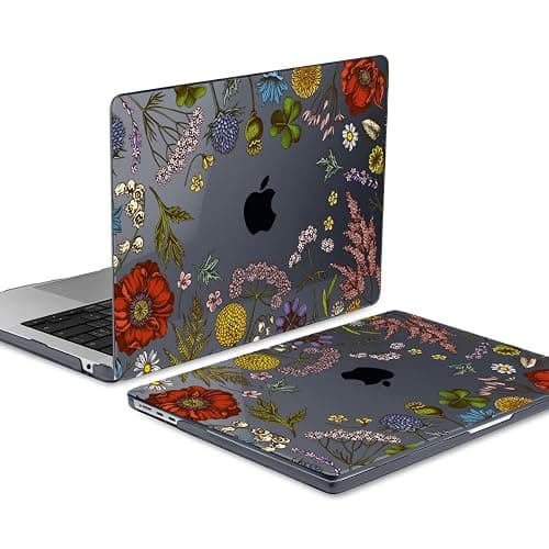 MEEgoodo Case for MacBook Air M4/M3/M2 13.6 inch 2025 2024 2022, Fit Model A3240 A3113 A2681, Compatible with MacBook Air 13 inch, Laptop Hard Shell Case with Keyboard Cover, Clover thumbnail 3