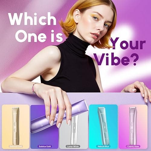 Bikini Trimmer for Women Dual Head – IPX7 Waterproof & Painless Electric Razor for Pubic Hair, Face, Legs, Underarms – Portable Cordless Shaver with Fast Charging, Teen Girl Gifts Trendy Stuff, Purple thumbnail 4