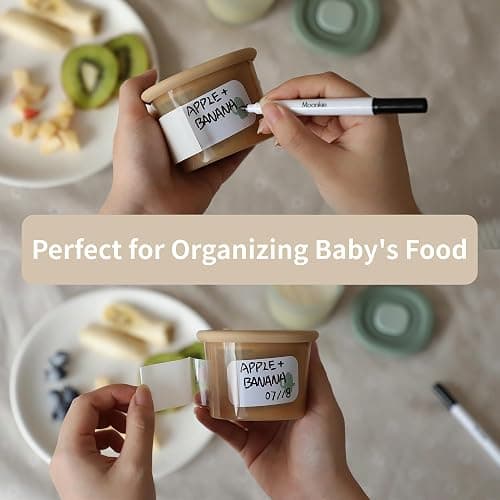 Moonkie Silicone Baby Food Storage Containers, 6 Pack, 120ml Weaning Freezer Pots with Airtight Lids, Reusable Baby Food Snack Pots, Microwave and Dishwasher Safe, Perfect for Infant & Toddler Food thumbnail 6