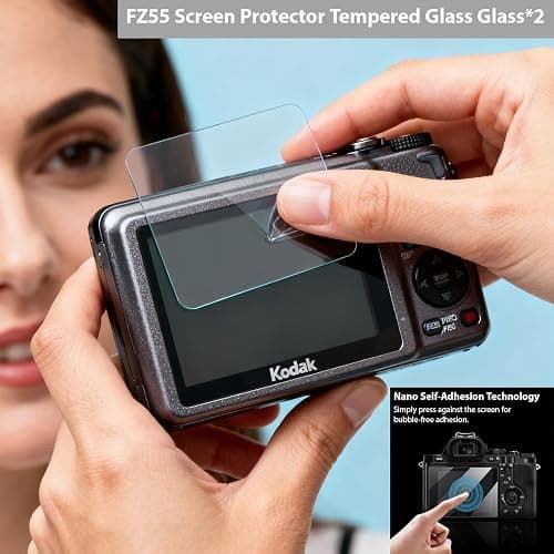 Frevyve Case for Kodak PIXPRO FZ55 Camera, Kodak FZ55 Accessories - Red | Kodak FZ55 Cover, Soft Silicone Protective Case, Anti-Scratch Shell with Removable Lens Cover, 2 Screen Protectors thumbnail 6