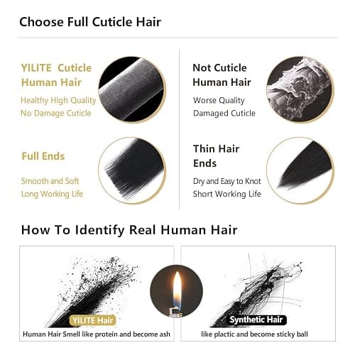 YILITE Clip in Extensions Echthaar 35cm 100% Echthaar Extensions Clip 14 Zoll 8 Stück 110g Unsichtbar Glatt Zum Anklippen Menschenhaar Doppelt Genäht (35cm #1 Tief Schwarz) thumbnail 6