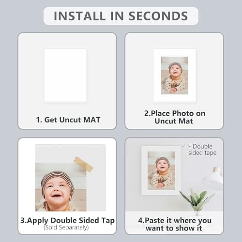 Somime 25 Pack Backing Boards Only - 18x24 Uncut White Mats Matboards, Acid Free & White Core Backerboards, Ideal for Photos/Pictures/Prints/Frames/Arts thumbnail 7