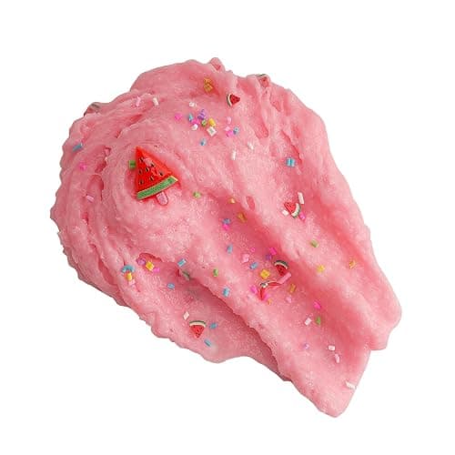 Watermelon Pink Snow Fizz Slime - Non-Sticky Crunchy Slime Sensory Toys for Kids' Parties & Gifts thumbnail 3