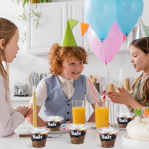 SiliFine 100 Pcs Fishing Party Favors 8/9 oz Bait Cups with Lids Disposable Bulk Plastic Bait Cups for Water Wine Coffee Cake Fishing Birthday Baby Shower Favors Decor (Clear,9 oz) thumbnail 6