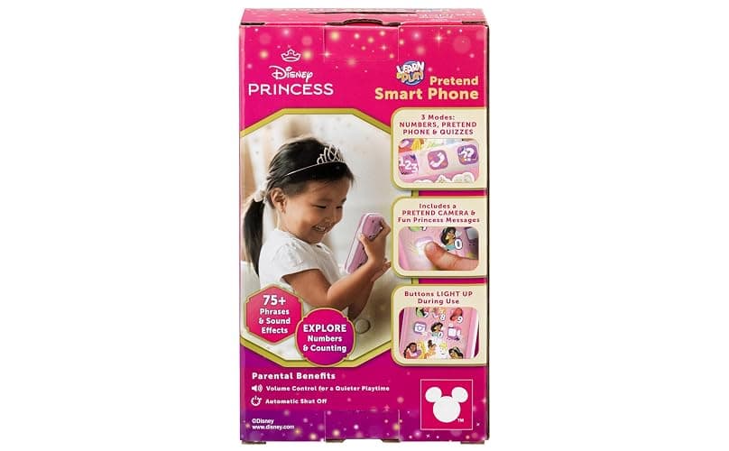 eKids Disney Princess Toy Phone for Kids, Toddler Toys Designed for Fans of Disney Princess Toys, Great Stocking Stuffers for Kids (DP-160) thumbnail 6
