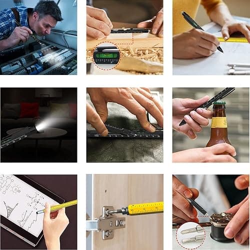 Gifts for Men, Multitool Pen Set 2pcs Multi-Tool Pens Birthday Gifts for Men Dad Gifts for Dad Him Boyfriend Husband Boss, Cool EDC Tools Gadgets Mens Gifts for Anniversary Christmas Stocking Stuffers thumbnail 5