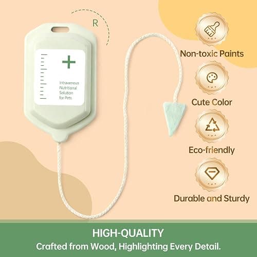 Pithfor Wooden Doctor Kit for Kids Toddlers, Vet Play Set, Pretend Play Veterinarian Set, Doctor Toys Gift for Boys Girls 3 4 5 6 thumbnail 6
