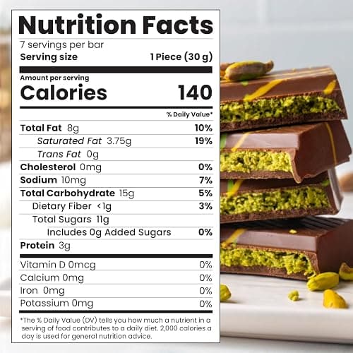 Authentic Mini Dubai-Style Chocolate Bar | 3.36 oz of Luxurious Middle Eastern Indulgence | Premium Milk Chocolate, Golden Kadayif Crisps, Velvety Tahini & Hand-Harvested Pistachios – Imported from Turkey thumbnail 2