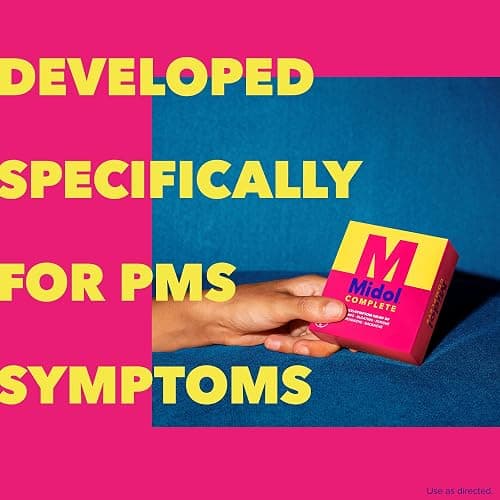 Midol Complete Menstrual Pain Relief Caplets, 40 Count - Provides Cramp, Headache, and Bloating Relief thumbnail 4