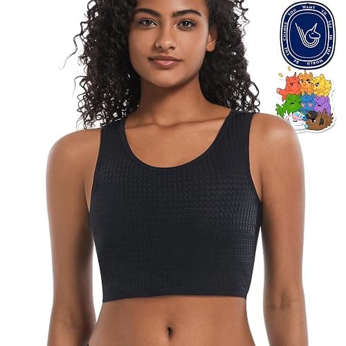 LGBT UNICORNS Chest Binder, Pullover Design Binder Trans, Moisture-Wicking, with 1PC Fragrance Card & 1PC Sticker, Black - Image 1