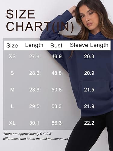 Womens Oversized Hoodies Fleece Loose Hooded Sweatshirt Fall Winter Outfits 2025 Trendy Clothes thumbnail 6