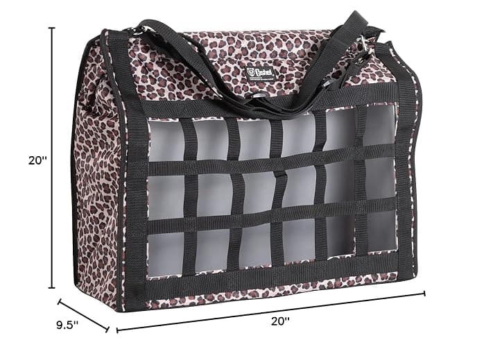 Cashel Slow Feed Top-Load Hay Bag Brown Leopard thumbnail 2